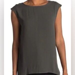 Halogen Black high low Tank Top